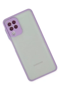 Samsung Galaxy A22 Kılıf Montreal Silikon Kapak - Mor
