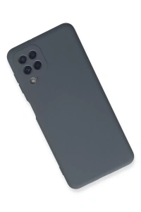 Samsung Galaxy A22 Kılıf Nano içi Kadife Silikon - Gri