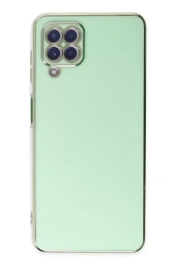 Samsung Galaxy A22 Kılıf Volet Silikon - Açık Yeşil