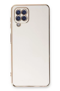 Samsung Galaxy A22 Kılıf Volet Silikon - Beyaz