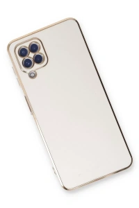 Samsung Galaxy A22 Kılıf Volet Silikon - Beyaz