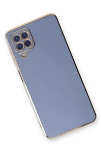 Samsung Galaxy A22 Kılıf Volet Silikon - Mavi
