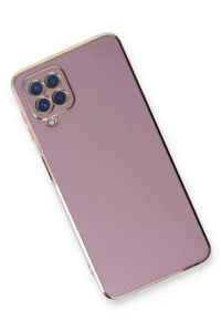 Samsung Galaxy A22 Kılıf Volet Silikon - Mor