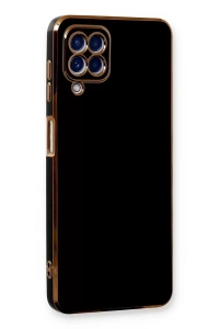 Samsung Galaxy A22 Kılıf Volet Silikon - Siyah