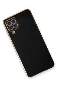 Samsung Galaxy A22 Kılıf Volet Silikon - Siyah
