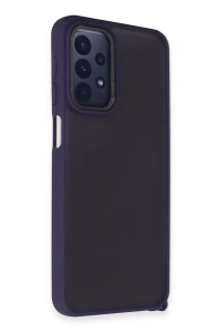Samsung Galaxy A23 4G Kılıf Elegant Kapak - Derin Mor