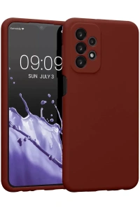 Samsung Galaxy A23 4G Kılıf First Silikon - Bordo