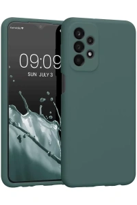 Samsung Galaxy A23 4G Kılıf First Silikon - Koyu Yeşil