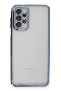 Samsung Galaxy A23 4G Kılıf Lensli Silikon - Açık Mavi