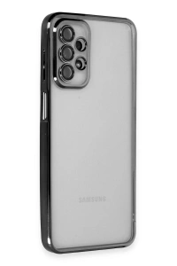Samsung Galaxy A23 4G Kılıf Lensli Silikon - Siyah