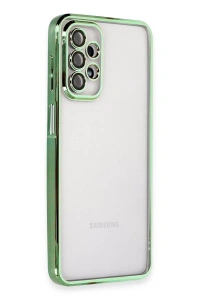 Samsung Galaxy A23 4G Kılıf Lensli Silikon - Yeşil