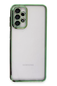 Samsung Galaxy A23 4G Kılıf Lensli Silikon - Yeşil