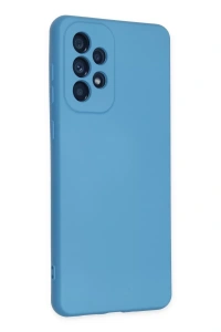 Samsung Galaxy A23 4G Kılıf Nano içi Kadife Silikon - Mavi
