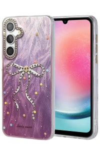Samsung Galaxy A24 4G Kılıf Blade Aynalı Desenli Kapak - Desen 1