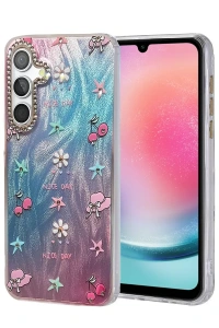 Samsung Galaxy A24 4G Kılıf Blade Aynalı Desenli Kapak - Desen 4