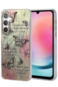 Samsung Galaxy A24 4G Kılıf Blade Aynalı Desenli Kapak - Desen 6