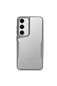 Samsung Galaxy A24 4G Kılıf Boyi Silikon Kapak - Gümüş