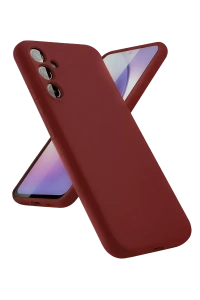 Samsung Galaxy A24 4G Kılıf First Silikon - Bordo