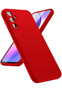 Samsung Galaxy A24 4G Kılıf First Silikon - Kırmızı