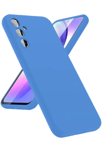 Samsung Galaxy A24 4G Kılıf First Silikon - Mavi