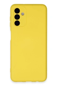 Samsung Galaxy A24 4G Kılıf Nano içi Kadife Silikon - Sarı