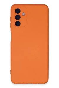 Samsung Galaxy A24 4G Kılıf Nano içi Kadife Silikon - Turuncu