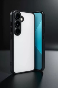 Samsung Galaxy A24 4G Prime Kılıf Lensli Silikon - Gümüş