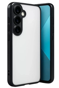 Samsung Galaxy A24 4G Prime Kılıf Lensli Silikon - Siyah