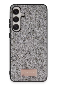 Samsung Galaxy A25 5G Bright Simli Kapak - Gümüş