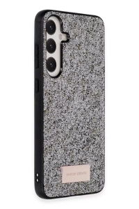 Samsung Galaxy A25 5G Bright Simli Kapak - Gümüş