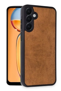 Samsung Galaxy A25 5G Kılıf Aras Deri Kapak - Taba