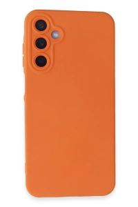Samsung Galaxy A25 5G Kılıf Nano içi Kadife Silikon - Turuncu