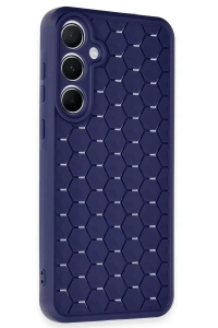 Samsung Galaxy A25 5G Kılıf Petek Silikon Kapak - Lacivert