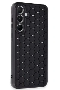 Samsung Galaxy A25 5G Kılıf Petek Silikon Kapak - Siyah