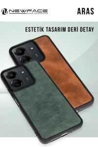 Samsung Galaxy A26 Kılıf Aras Deri Kapak - Taba
