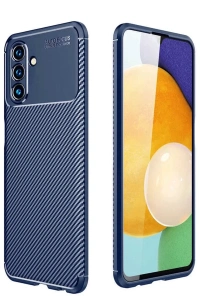 Samsung Galaxy A26 Kılıf Auto Focus Karbon Kapak - Lacivert