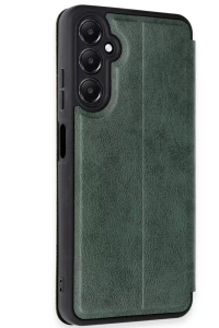 Samsung Galaxy A26 Kılıf Flip Cover - Koyu Yeşil