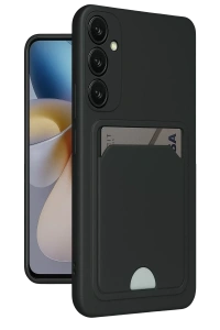 Samsung Galaxy A26 Kılıf Kelvin Kartvizitli Silikon - Siyah