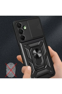 Samsung Galaxy A26 Kılıf Pars Lens Yüzüklü Silikon - Lacivert