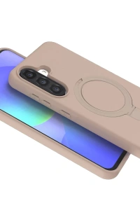 Samsung Galaxy A26 Regal Magsafe Standlı Kapak - Çöl Titanyum