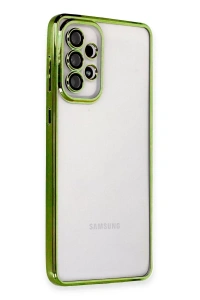 Samsung Galaxy A33 5G Kılıf Lensli Silikon - Yeşil