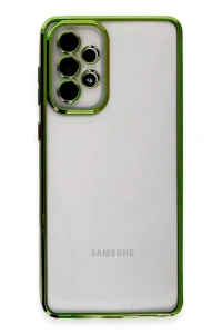 Samsung Galaxy A33 5G Kılıf Lensli Silikon - Yeşil
