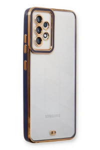 Samsung Galaxy A33 5G Kılıf Liva Lens Silikon - Mavi