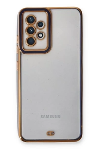 Samsung Galaxy A33 5G Kılıf Liva Lens Silikon - Mavi