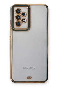 Samsung Galaxy A33 5G Kılıf Liva Lens Silikon - Yeşil