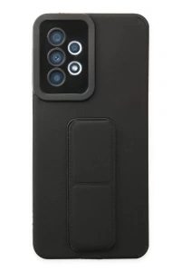 Samsung Galaxy A33 5G Kılıf Mega Standlı Silikon - Siyah