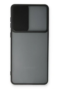Samsung Galaxy A33 5G Kılıf Palm Buzlu Kamera Sürgülü Silikon - Siyah