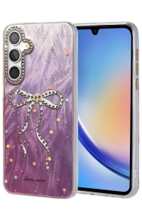 Samsung Galaxy A34 5G Kılıf Blade Aynalı Desenli Kapak - Desen 1
