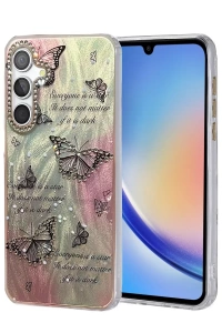 Samsung Galaxy A34 5G Kılıf Blade Aynalı Desenli Kapak - Desen 6