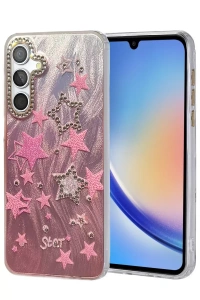 Samsung Galaxy A34 5G Kılıf Blade Aynalı Desenli Kapak - Desen 7